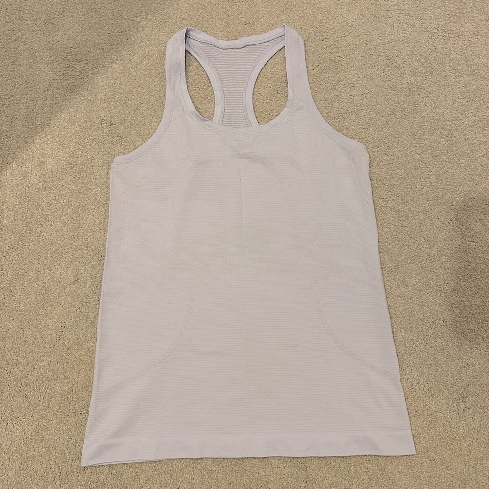lululemon Swiftly Tech Racerback Tank, Size 8, Very Light Lavender